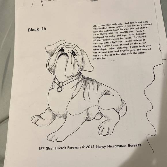 Quilt pattern. “ Best friends forever” from With Needle and Thread - Picture 6 of 8